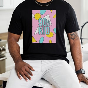 90s Kid Graphic Tee - Bella Canvas Soft Cotton T-Shirt Bild 2