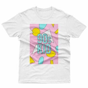 90s Kid Graphic Tee - Bella Canvas Soft Cotton T-Shirt Bild 4