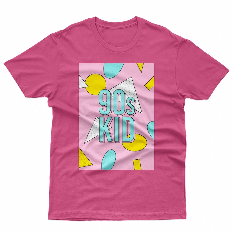90s Kid Graphic Tee - Bella Canvas Soft Cotton T-Shirt Bild 5