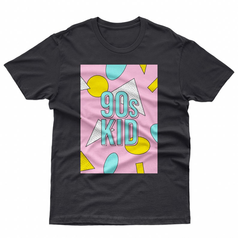90s Kid Graphic Tee - Bella Canvas Soft Cotton T-Shirt Bild 7