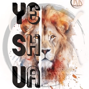 Yeshua Lion PNG digital download