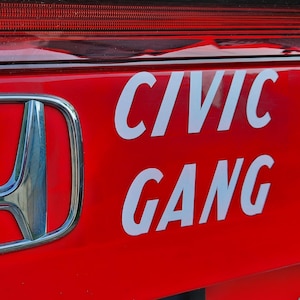 Civic Gang vinyl decal Honda Civic sticker