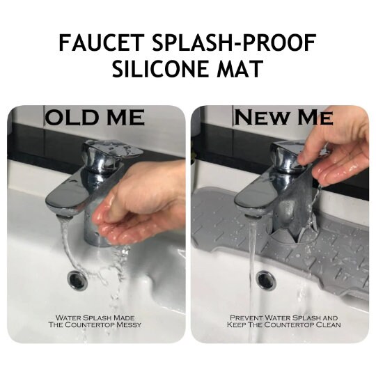 Faucet Silicone Mat for Kitchen Sink - Mounteen in 2023