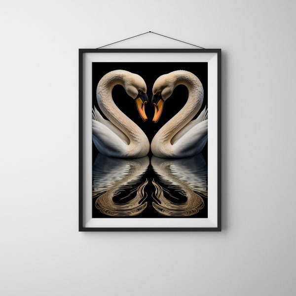 Swan Wall Art - Etsy