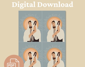 Jezus Chrystus PDF Drukowalna ulotka / Pasterz Wydruk artystyczny / LDS Młode kobiety, Młodzi mężczyźni, Podstawowa, Towarzystwo Pomocy