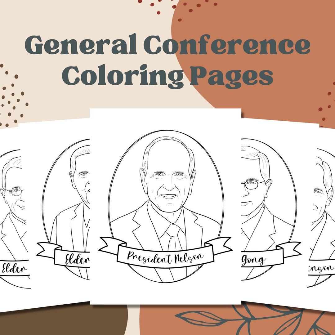 General Conference Coloring Pages October 2023 / 15 PDF Printables of