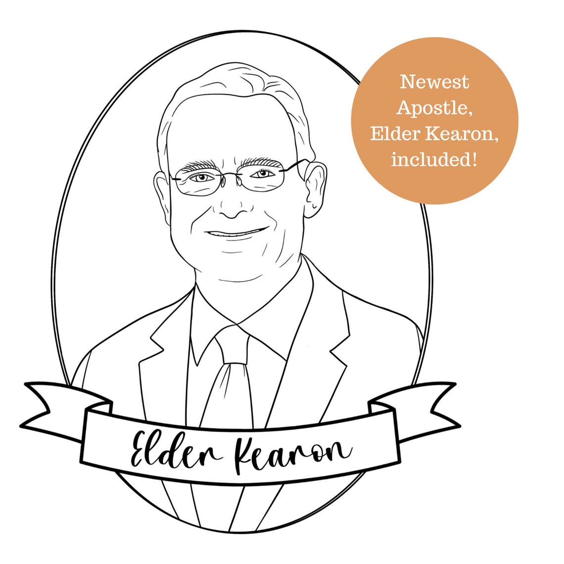 April 2024 General Conference Coloring Pages / Includes Elder Kearon