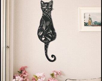 Plaque Murale Métal Old World Creations – Couple De Chats – Style Country – 30x30 Cm