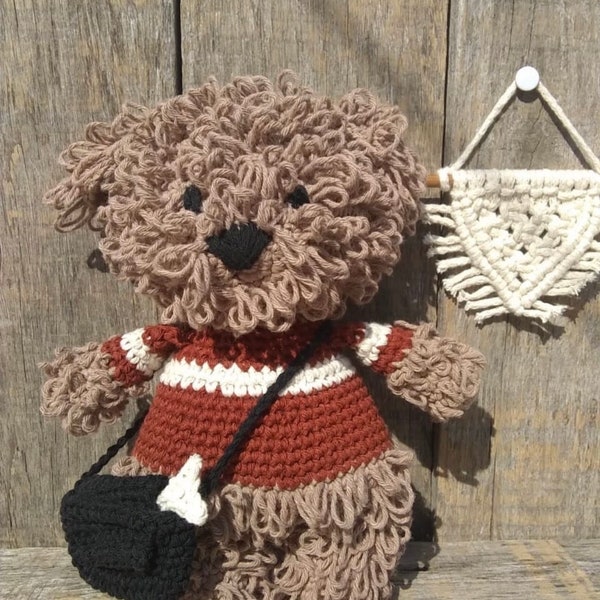 Teddy Bear Amigurumi, Handcrafted Classic Bear Doll, Cozy Home Decor, Perfect Gift for All Ages, Adorable Crocheted Character