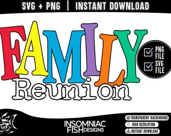 2026 Family Reunion SVG & PNG | Living Single | 90s Throwback Inspired PNG Digital Download