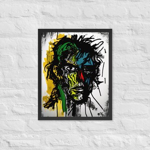 Neo-Expressionism Portrait Wall Art - Framed Photo Paper Poster