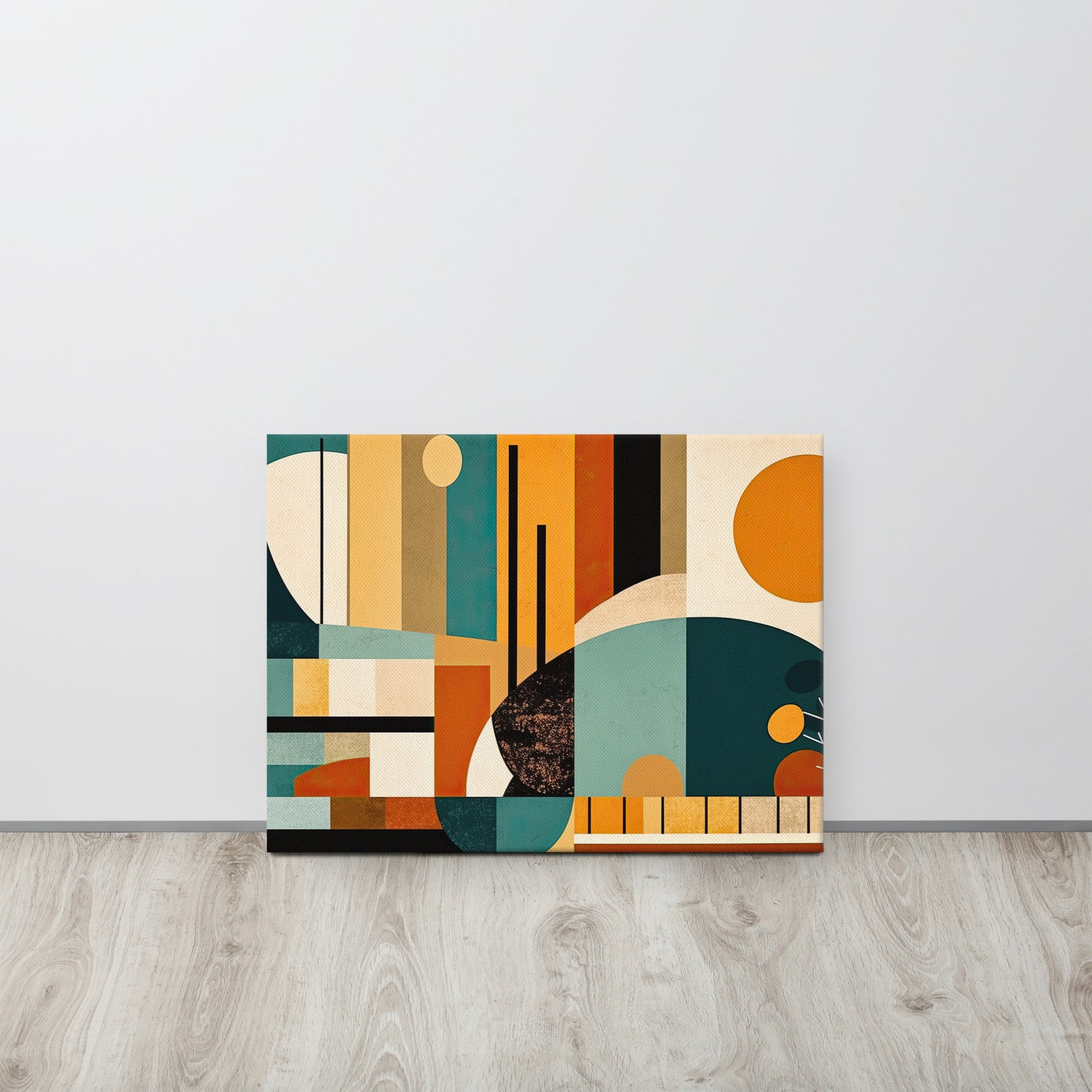 Mid Century Modern Abstract Wall Art - Thin Canvas - Etsy
