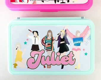 Pencil Box Taylor for girls, Back to School Swift Personalized Gift Concert Merch Supplies Crayons, Art Gift, Birthday Present
