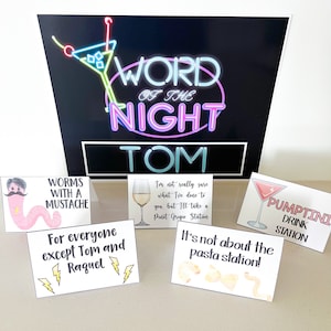 Vanderpump Rules Party, Vanderpump geheimes Wort, Essenszelte, Partyetiketten, Es geht nicht um die Pasta, Pumptini, Wurm mit Schnurrbart, Raquel