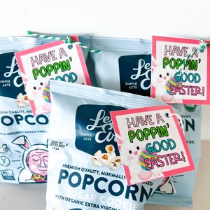 Ostern Push Pop Tags, Pop Its, Treat Geschenkanhänger, digitaler Download druckbar, Klasse Geschenk, Mitbringsel, Eiersuche, Osterparty, Basket Stuffers