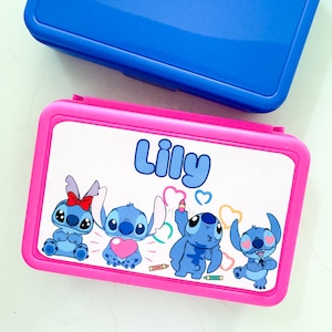 Lilo Pencil Box stitch case for girls, Back to School, Personalized Supplies, Crayons, Art Gift,  Stitch Birthday Present