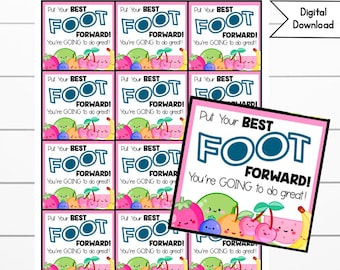 Sports or Testing Day good luck Printable Tags, Fruit by the Foot Good Luck Tag,  Encouragement Digital Download, Printable Snack, Sports