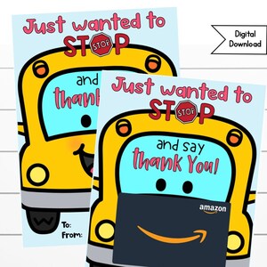 Busfahrer Dankeschön Geschenkkartenhalter, Amazon Busfahrer, Busfahrer Danke, Wollte nur anhalten und Danke sagen, Weihnachten, Schule