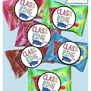 Klassenring 3,5 cm Aufkleber oder Tags - Kindergarten Abschlussfeier, Pre-K Abschlussfeier, Fünfte Klasse, Klassenringe, Geschenk zum Jahresende