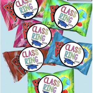 Ringstickers klas: tags diploma-uitreiking (digitale download)