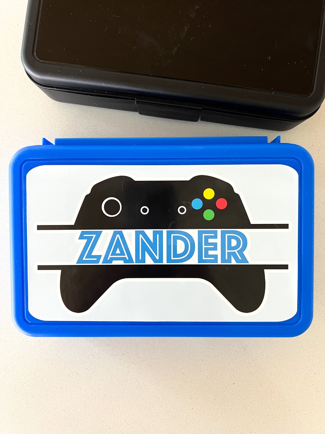 Personalized Pencil Box for Boys Back to School Video Gamer Gift Crayon Case Supplies