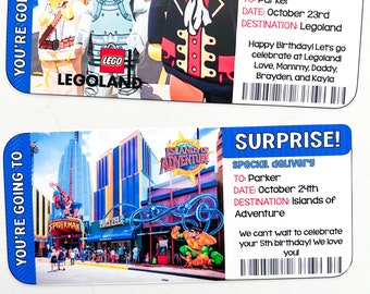 Surprise Legoland Ticket: Personalized Vacation Reveal (digital