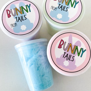 Étiquettes de cadeau de Pâques, barbe à papa de queues de lapin, guimauves, téléchargement numérique imprimable, Peeps, cadeau de classe, cotillons, bourrage de panier de Pâques