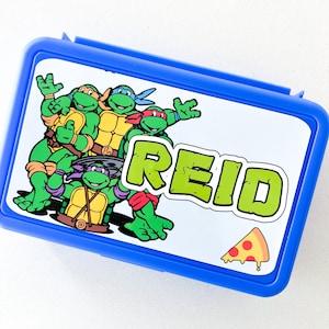 Personalized Turtle Pencil Box: Back to School Crayon Case
