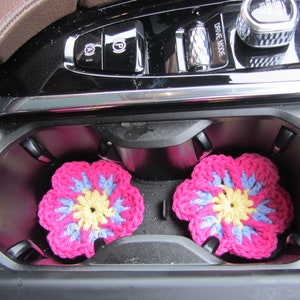 Crochet Car Cupholder Coaster
