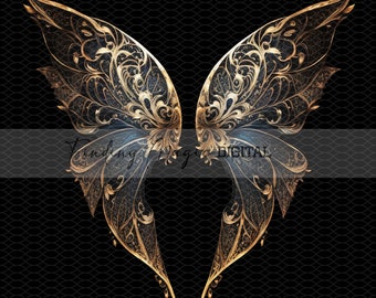 15 Pack  Fairy Wing Overlays, Fine Art Digital Backdrop, great for portraits, Maternity, kids photography composites, fairy tale wings
