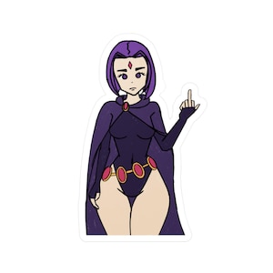 Raven Teen Titans Sticker (Finger)