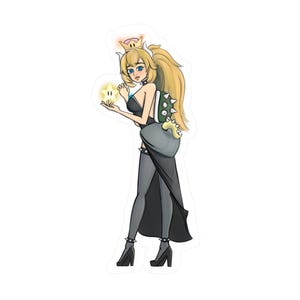 Bowsette (Super Star) Sticker