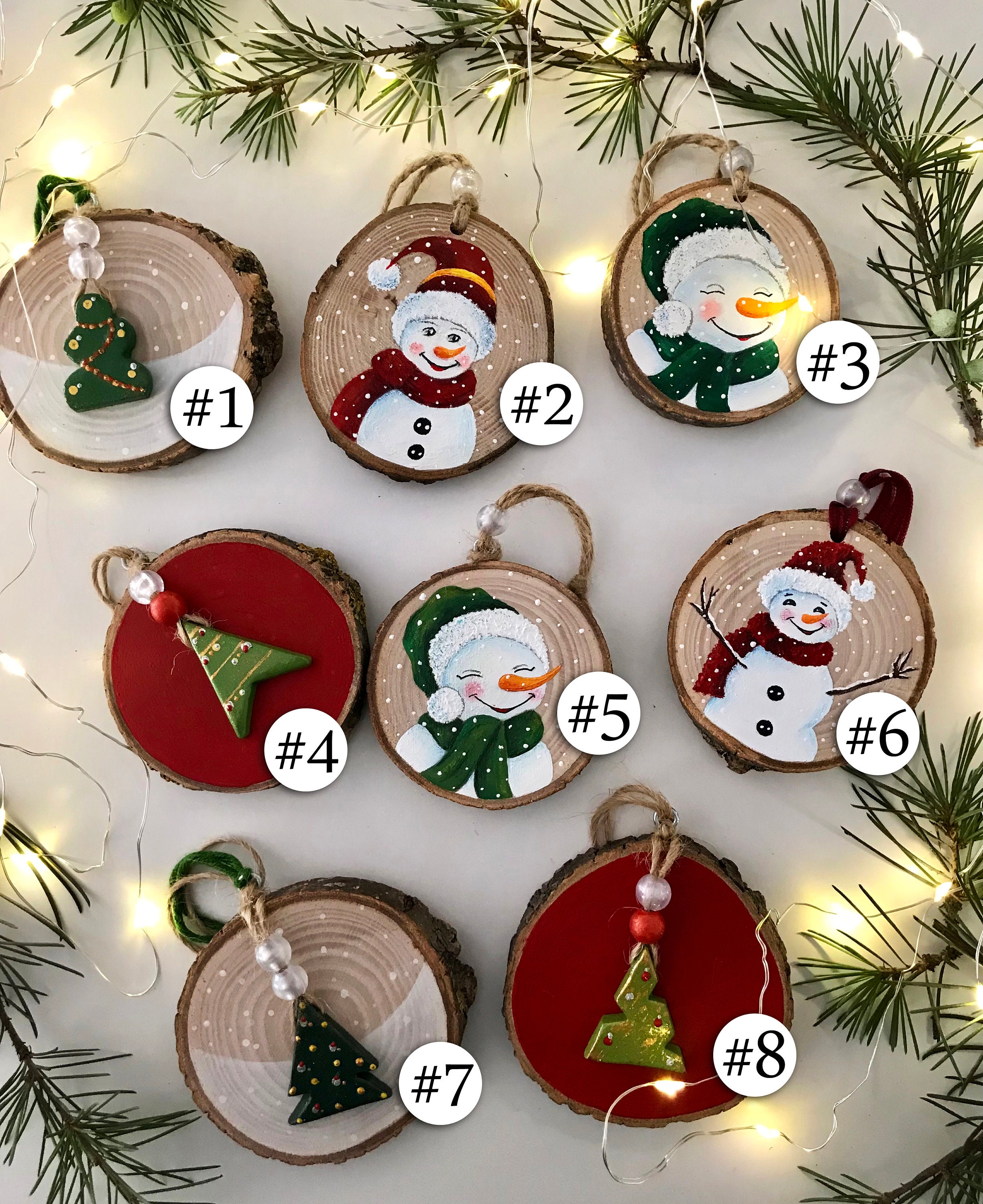 6 Christmas Wood Slice Ornament Ideas - Creative Ramblings