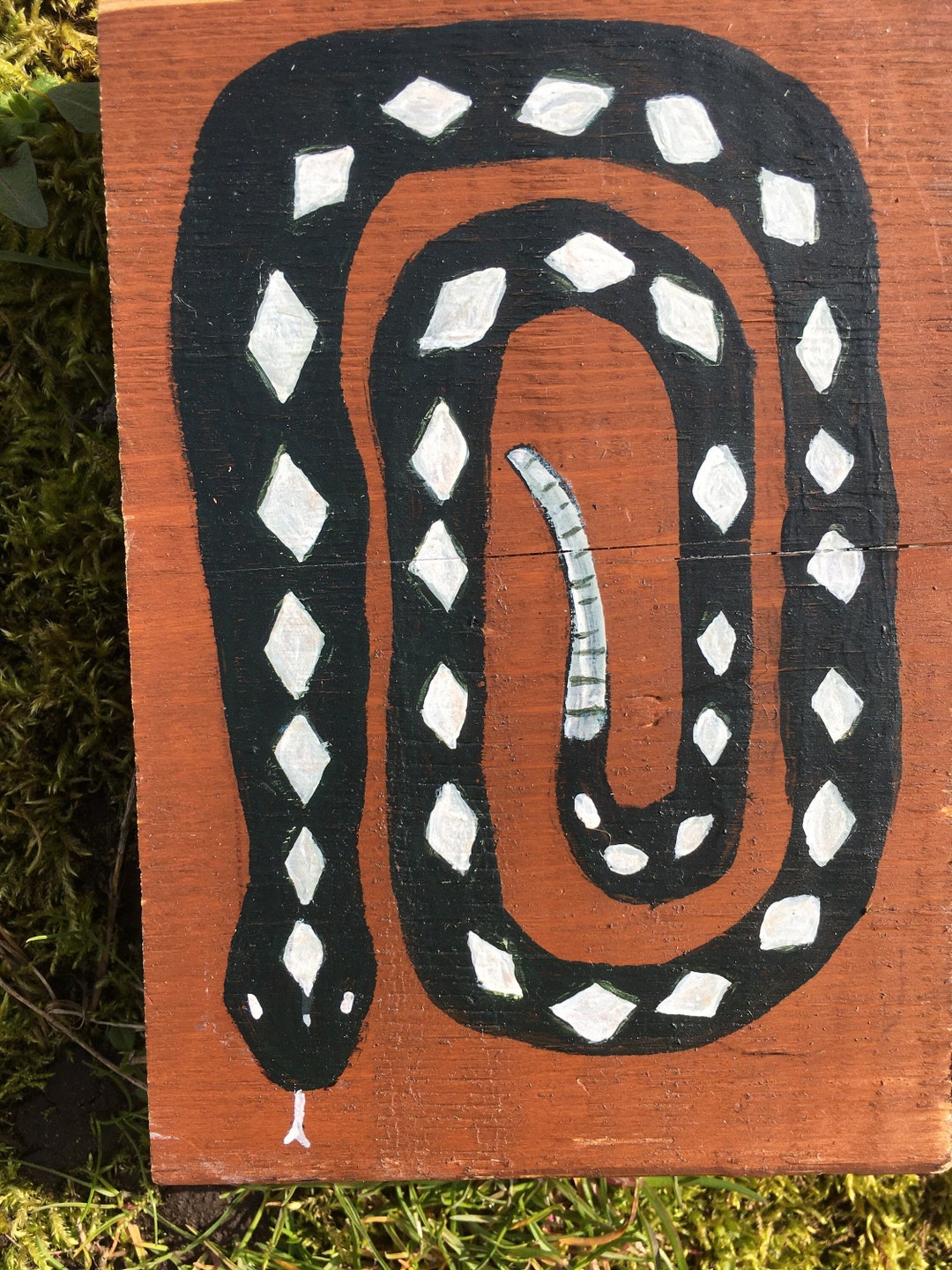 Rattlesnake Painting Etsy
