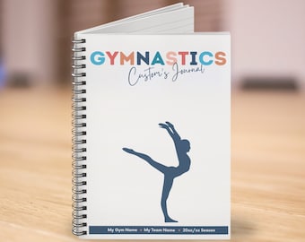 Personalized Gymnast's Journal - Embrace and Capture Your Journey.  Spiral Notebook - Ruled Line - Beautiful gift for a Gymnast