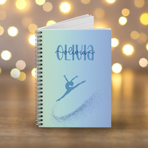 Personalized Gymnast&#39;s Journal - Embrace and Capture Your Journey.  Spiral Notebook - Ruled Line - Beautiful gift for a Gymnast