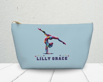 Personalized Gymnast Accessory Pouch: Gymnastics Gift, Choice of Zip