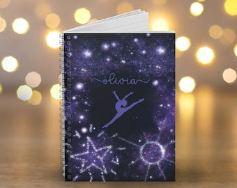 Personalized Gymnast Journal: Spiral Notebook with Ruled Line Paper