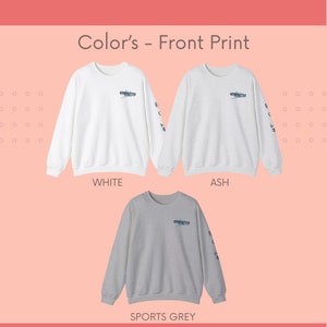 May include: Three sweatshirts in white, ash grey, and sports grey with the text "ATHLETICS" printed on the front and the text "ATHLETICS" printed on the sleeves.