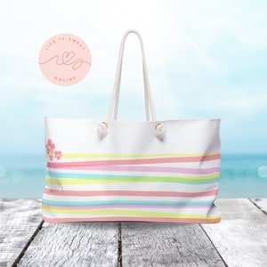 Mother&#39;s Day Gift | Oversized Weekender Tote | Large Beach Vacation Travel Bag | Weekender Bag | Overnight Bag
