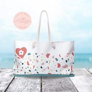 Oversized Weekender Tote | Large Beach Vacation Bag | Weekender Bag | Overnight Bag | Mother&#39;s Day Gift | Beach Bag | Gift for her