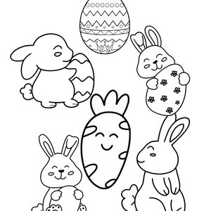 Easter Coloring Pages, Fun Activity for Kids, Coloring Pages PDF, Kids ...