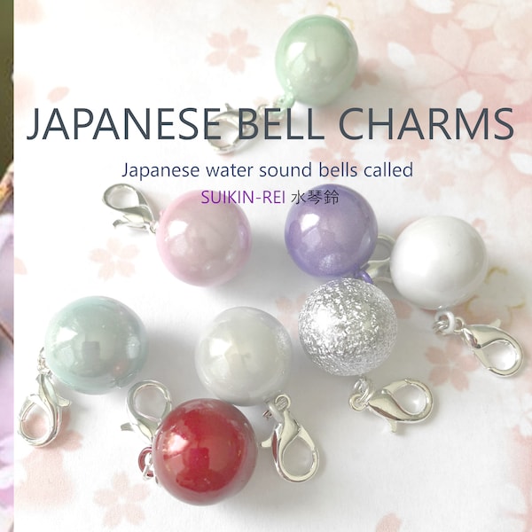 Beautiful sounds: Japanese Bell Charms for gifts, Good Luck charms, Backpack charms, Pet color bell add keychains.