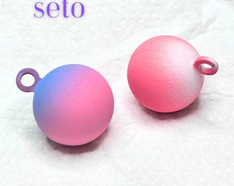 Japanese Seto Bell Charm, Ceramic Style Texture, Regular Size