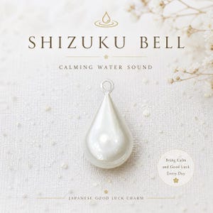 Japanese Suikinrei Bell – Good Luck Charm, Calming Water Sound, Keychain / Bag Charm