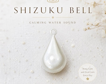 Japanese Suikinrei Bell – Good Luck Charm, Calming Water Sound, Keychain / Bag Charm