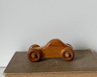 Vintage Wood Car, Found Wooden Car, Vintage Kid's Room, Vintage Nursery, Found Pretend Play