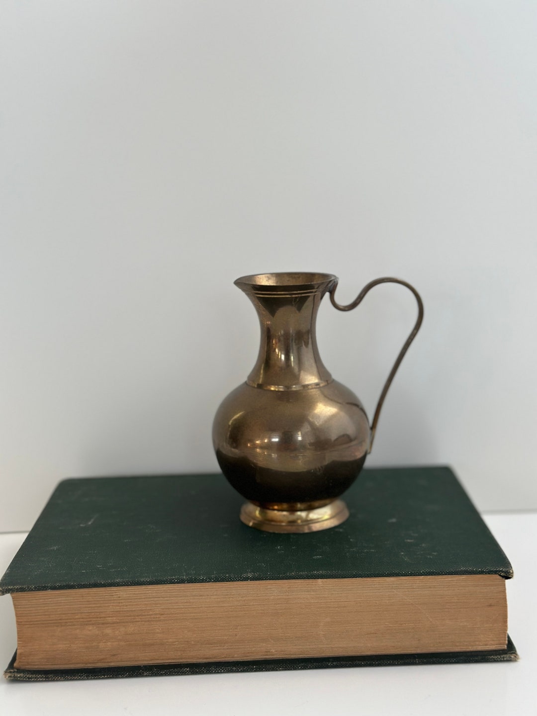 Vintage Small Brass Vase Antique Brass Vase Vintage Decor Etsy