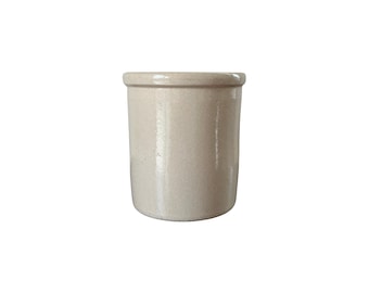 Vintage Robinson Ransbottom Stoneware Crock | Roseville Ohio Farmhouse Utensil Holder