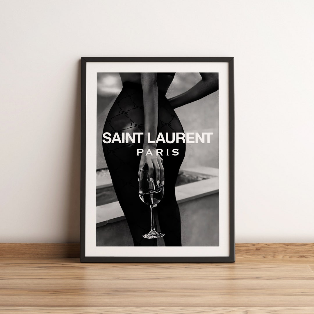 Black and White Designer Print, Large Poster Download, Fashion Designer